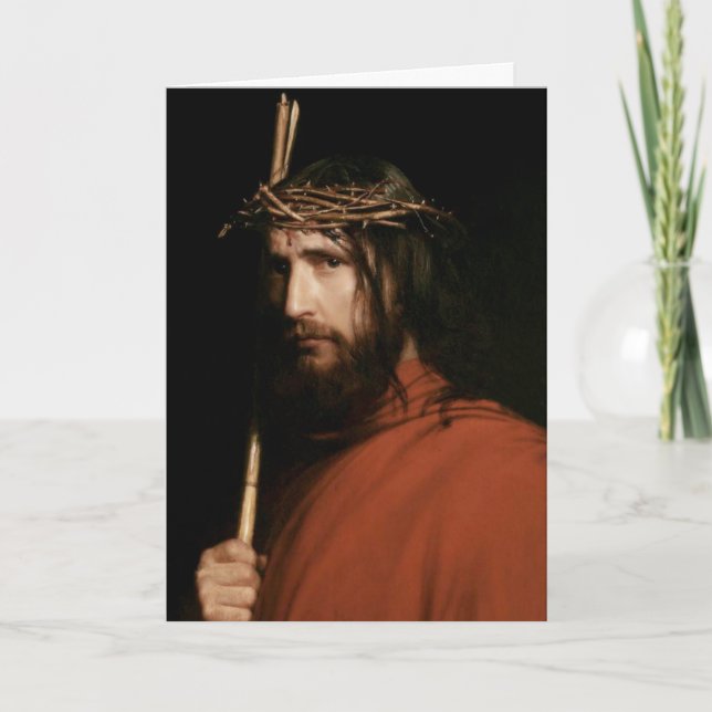 Christ with Thorns. Fine Art Easter Cards (Front)