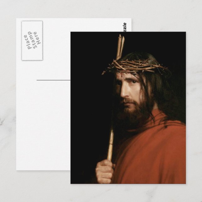 Christ with Thorns. Fine Art Easter Postcard (Front/Back)