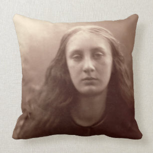 Christabel, portrait of May Prinsep, c.1867 (sepia Cushion