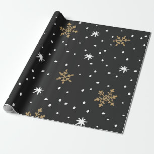 Christamas Snowflakes Matte Wrapping Paper