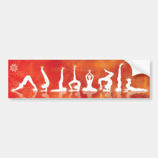 Christamas Yoga Bumper Sticker