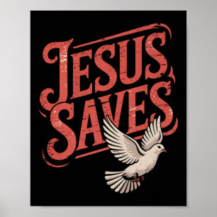 Christan Jesus Saves Premium Poster