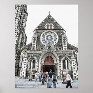 ChristChurch Cathedral, New Zealand Poster