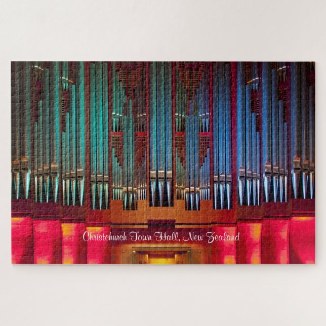Christchurch colourful pipe organ puzzle (Horizontal)