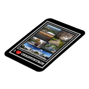 Christchurch - I Love - New Zealand - Magnet