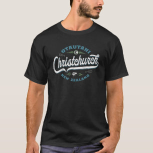 Christchurch New Zealand Vintage NZ Otautahi Trave T-Shirt