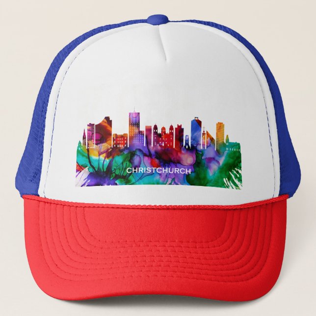 Christchurch Skyline Trucker Hat (Front)