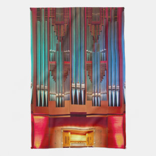 Christchurch Town Hall organ tea towel