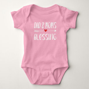 Christelijke baby Romper - Dad & Moms Blessing. Bodysuit