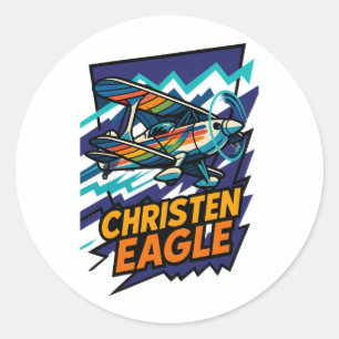 Christen Eagle Classic Round Sticker