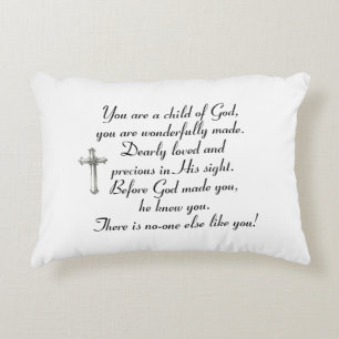 Christening, Baptism, Communion Gift, Godchild, Decorative Cushion