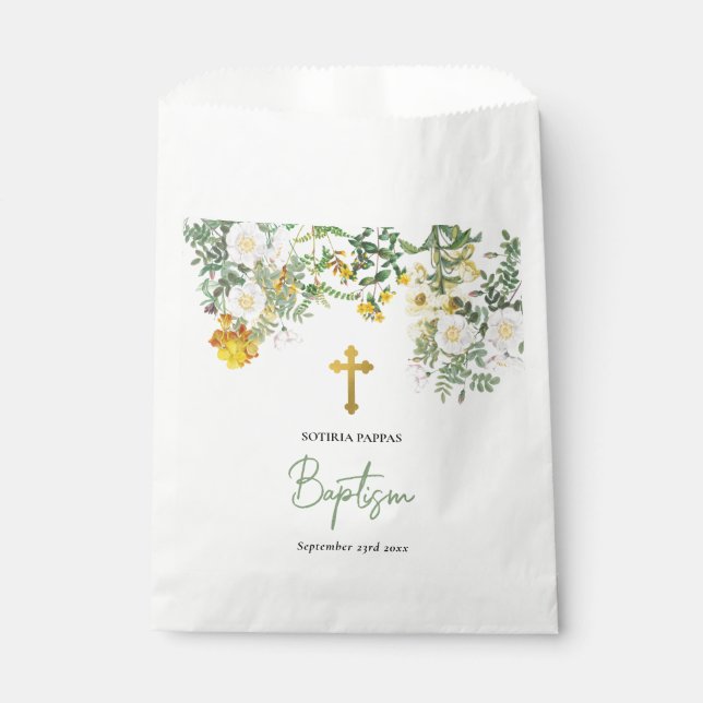 Christening Baptism Favour Boy Girl Favour Bag (Front)