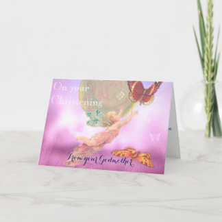 Christening card from Godmother Godparent