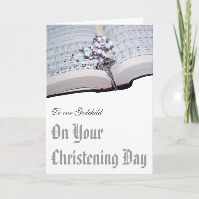 Christening card from Godparents to Godchild (Front)