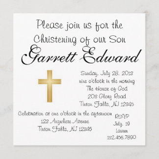 Christening Invitation