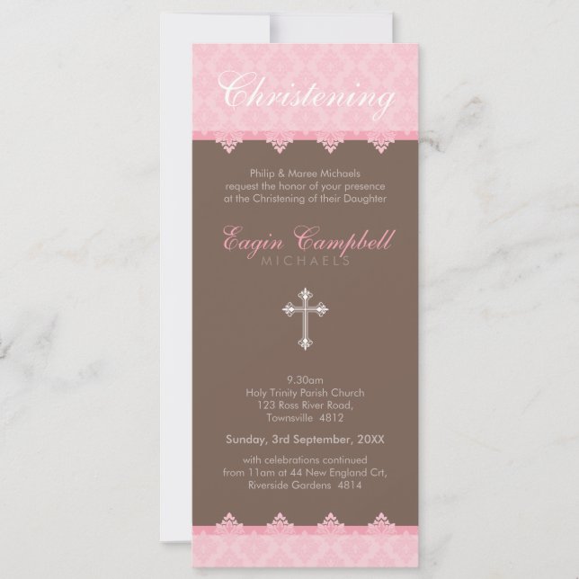 CHRISTENING INVITES :: oh so beautiful 5P (Front)