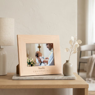 Christening Photo Custom Keepsake Etched Frames