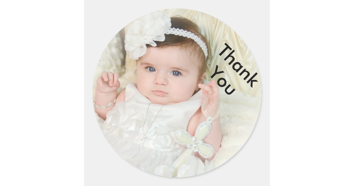 thank you for coming to my christening stickers