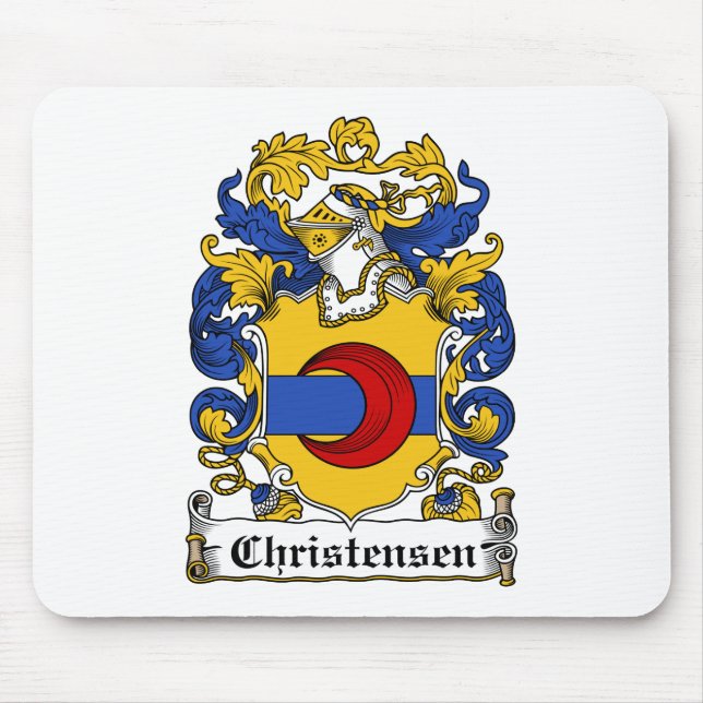 Christensen Family Crest Mouse Pad (Front)