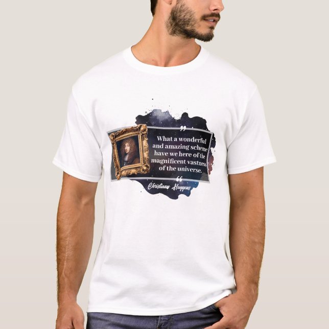 Christiaan Huygens Quote T-Shirt (Front)