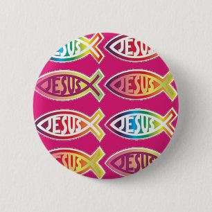 Christian008 6 Cm Round Badge