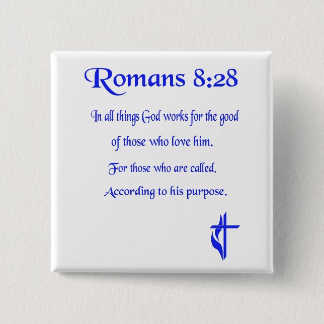 Christian 15 Cm Square Badge (Front)