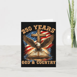 Christian 250 Anniversary Aamerica 1776 2026 Eagle Card
