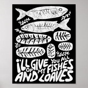 Christian 2 Fishes 5 Breads 5000 Against _1 Poster