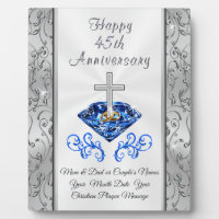 Christian 45 Year Anniversary Gift for Parents