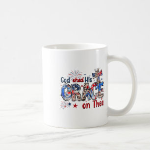 Christian 4th Of July God Shed His Grace On Thee 4 Coffee Mug