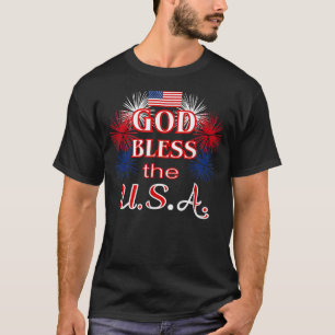 Christian 4th Of July Shirt-Patriotic God Bless Th T-Shirt