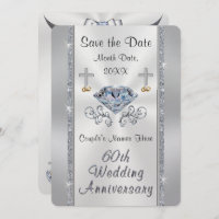 Christian 60th Save the Date Anniversary Party