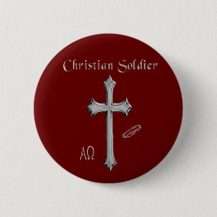 Christian 6 Cm Round Badge