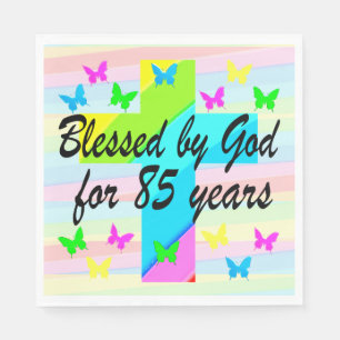 CHRISTIAN 85TH BIRTHDAY NAPKINS