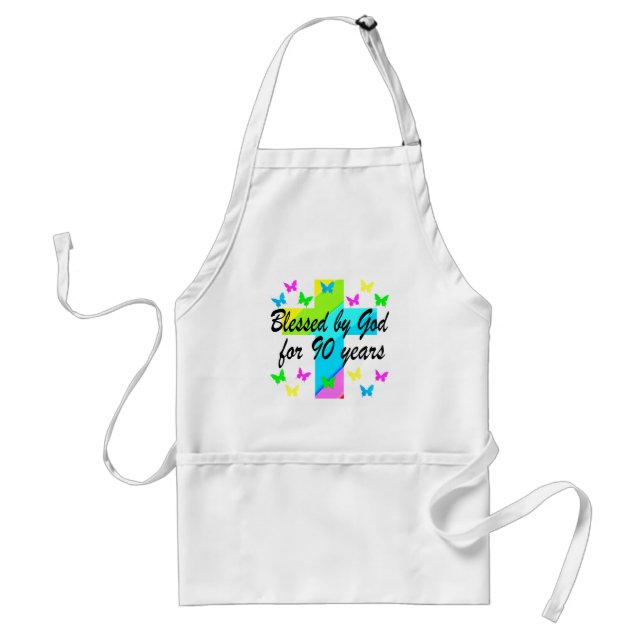 CHRISTIAN 90TH BIRTHDAY PRAYER DESIGN STANDARD APRON (Front)