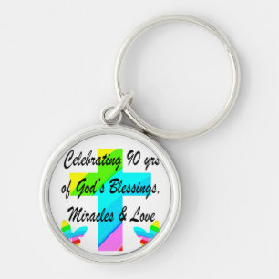 CHRISTIAN 90TH KEY RING