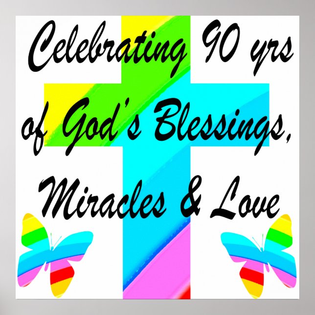 CHRISTIAN 90TH POSTER (Front)