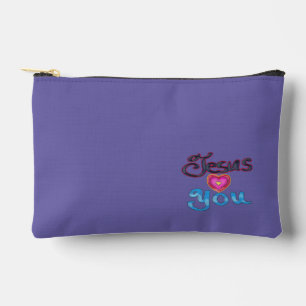 Christian Accessory Pouch Jesus Loves You 