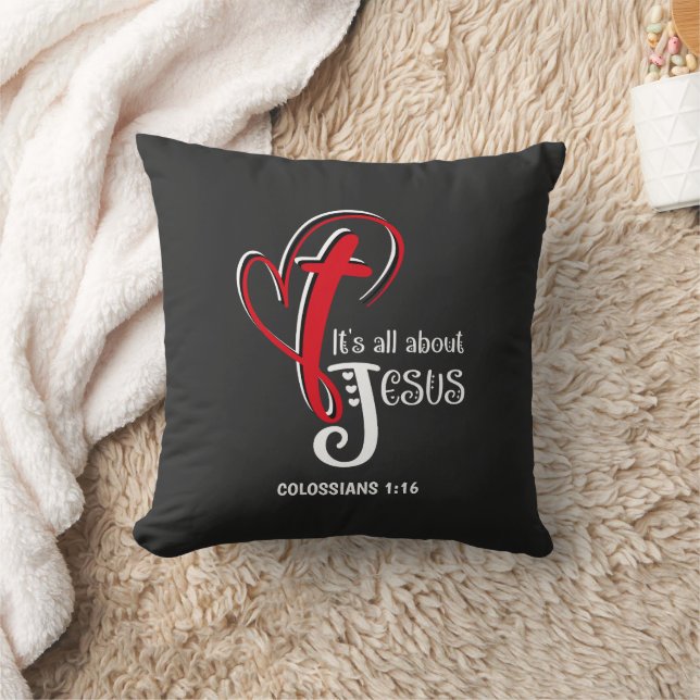 Christian ALL ABOUT JESUS Easter Cushion (Blanket)