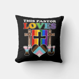 Christian Ally Inclusive Pride Clergy This Pastor  Cushion