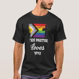 Christian Ally Inclusive Pride Clergy This Pastor  T-Shirt