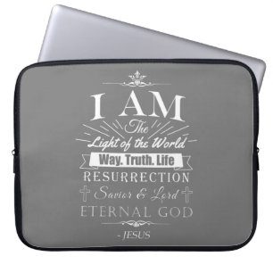 Christian Amazing Bible Claims of Jesus: I AM Laptop Sleeve