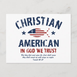 Christian American Postcard