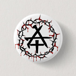 Christian Anarchy 3 Cm Round Badge