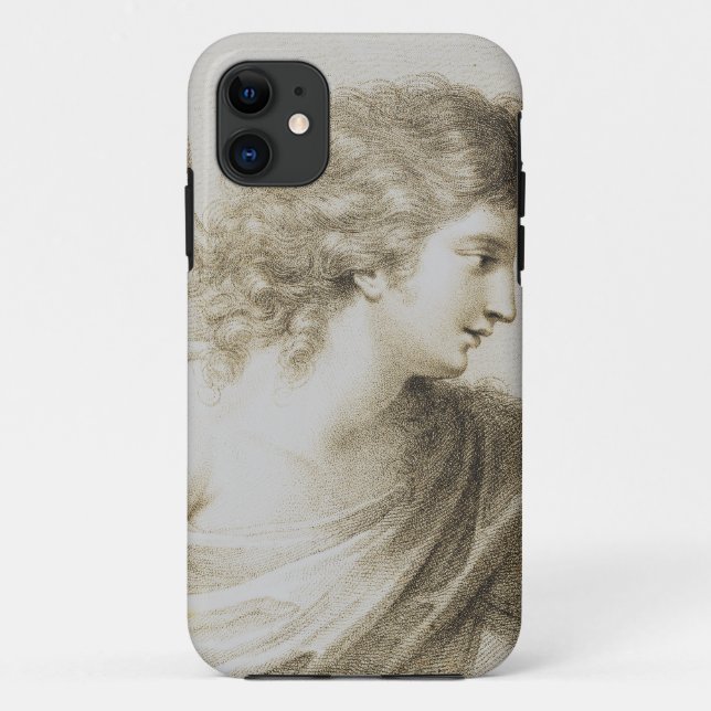 Christian angel by Francesco Bartolozzi Case-Mate iPhone Case (Back)