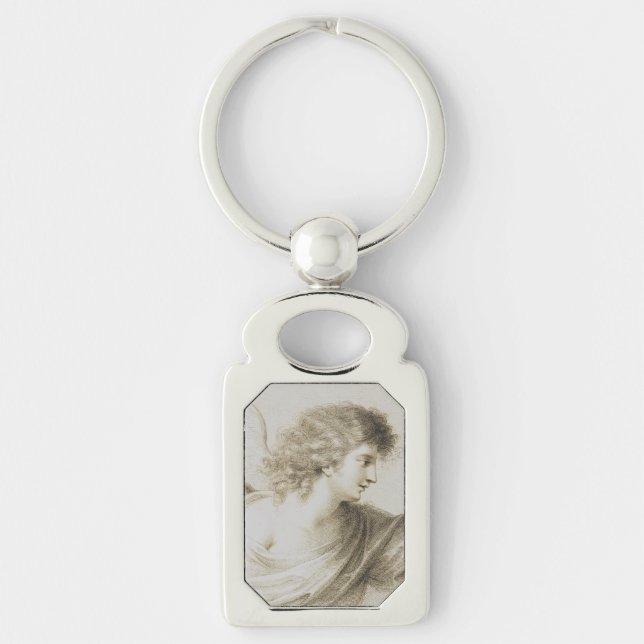 Christian angel by Francesco Bartolozzi Key Ring (Front)
