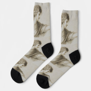 Christian angel by Francesco Bartolozzi Socks
