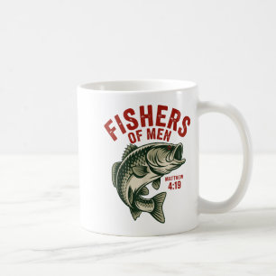 Christian Angler Fishers Of Men Matthew 4 19 Verse Coffee Mug