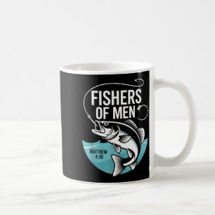 Christian Angler Fishers Of Men Matthew 4 19 Verse Coffee Mug