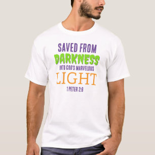 Christian Anti Halloween SAVED FROM DARKNESS T-Shirt